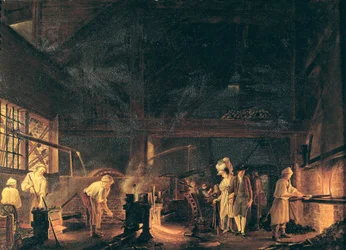 Interiör av en smedja, 1771